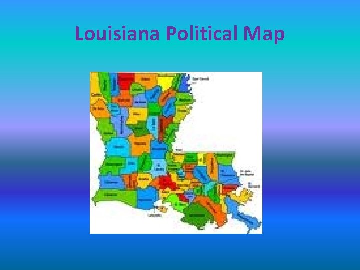 Louisiana Political Map 