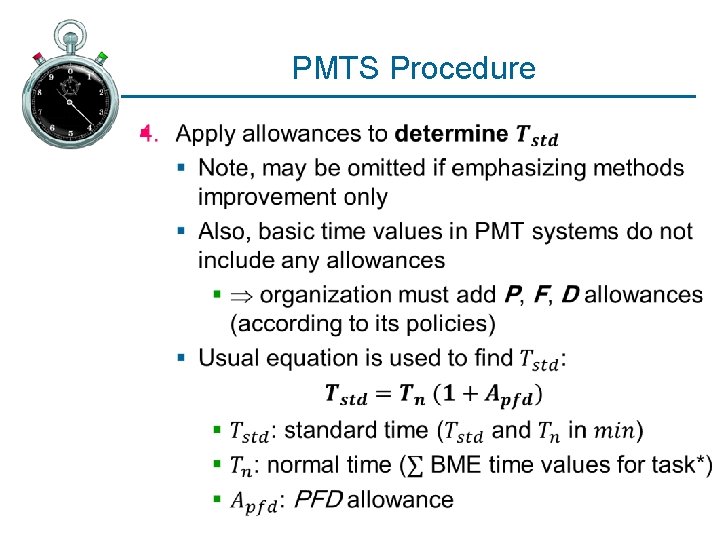 PMTS Procedure § 