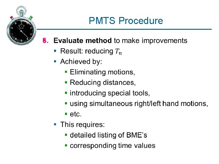 PMTS Procedure § 