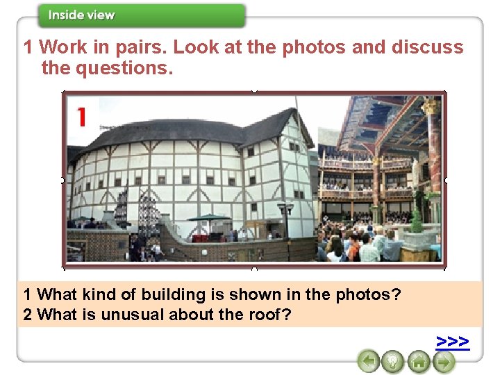 1 Work in pairs. Look at the photos and discuss the questions. 1 What