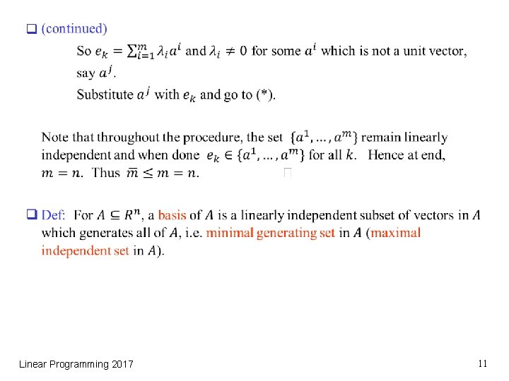 q Linear Programming 2017 11 
