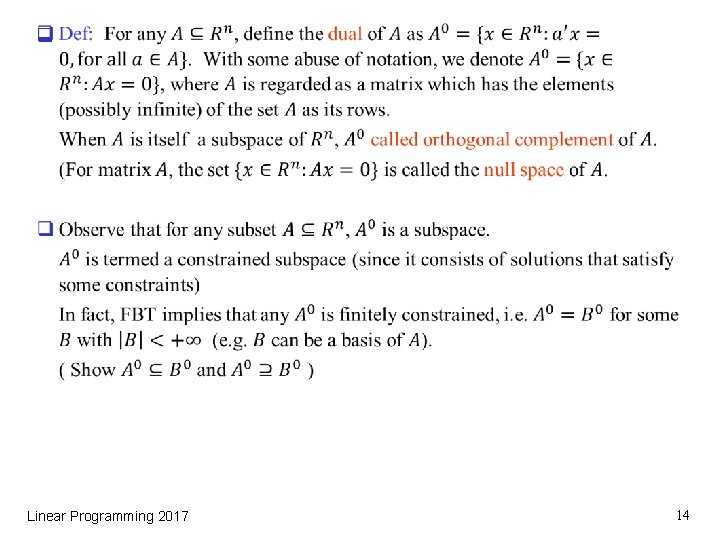 q Linear Programming 2017 14 