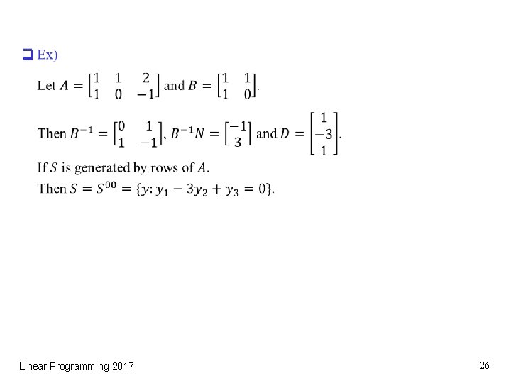 q Linear Programming 2017 26 