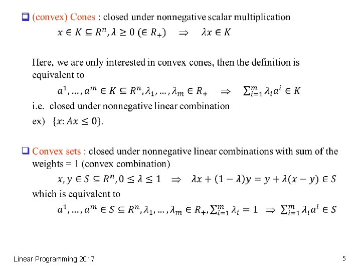 q Linear Programming 2017 5 