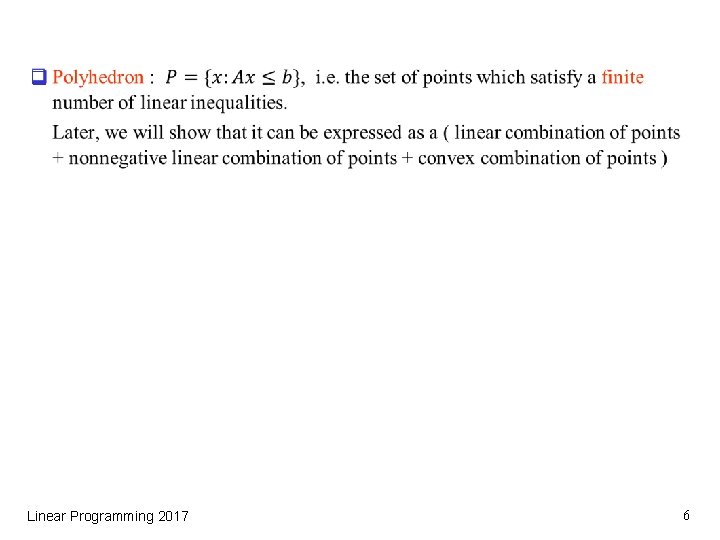 q Linear Programming 2017 6 