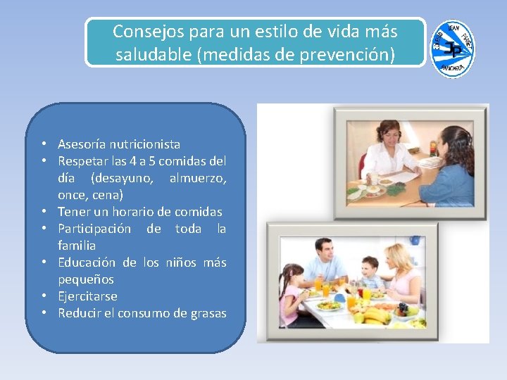 Consejos para un estilo de vida más saludable (medidas de prevención) • Asesoría nutricionista