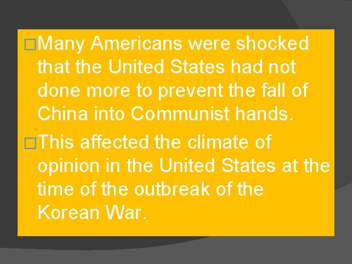 �Many Americans were shocked that the United States had not done more to prevent