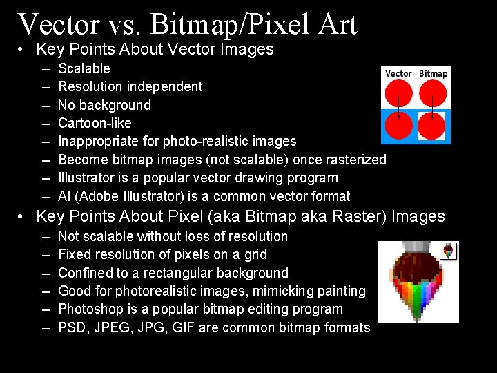 Vector vs BitmapPixel Art Key Points About Vector