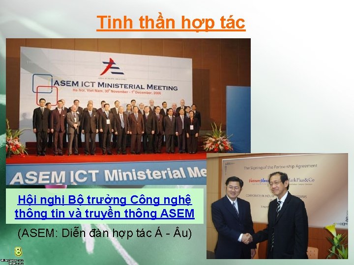 Tinh thần hợp tác Hội nghị Bộ trưởng Công nghệ thông tin và truyền
