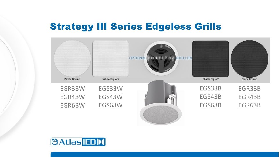 Strategy III Series Edgeless Grills EGR 33 W EGR 43 W EGR 63 W