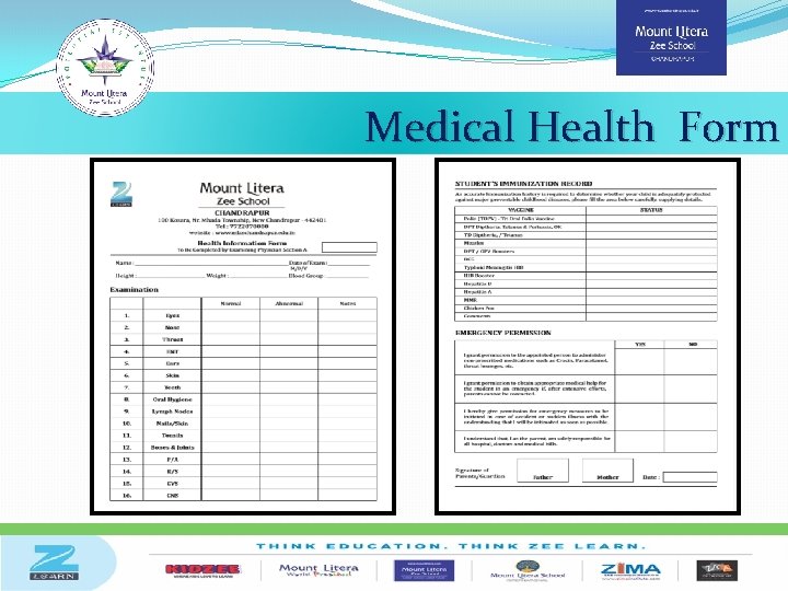 Medical Health Form 