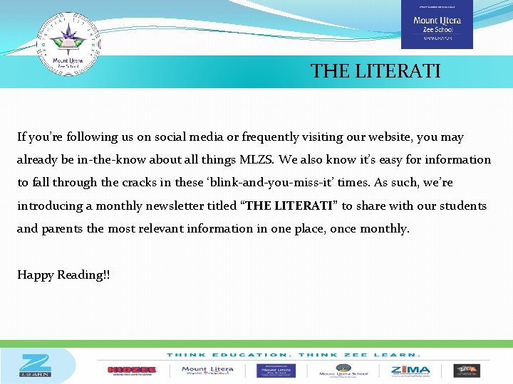 THE LITERATI If you’re following us on social media or frequently visiting our website,