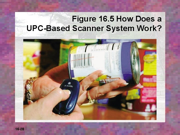 Figure 16. 5 How Does a UPC-Based Scanner System Work? 16 -28 