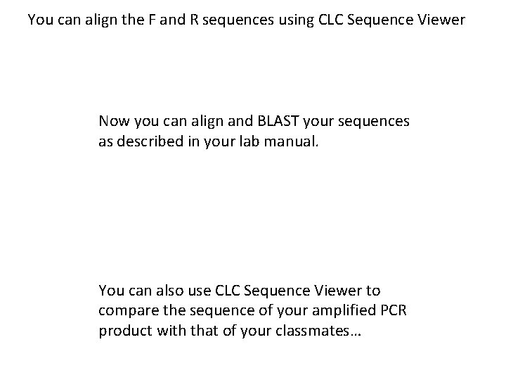 Cleaning up your sequencing data Raw sequence an