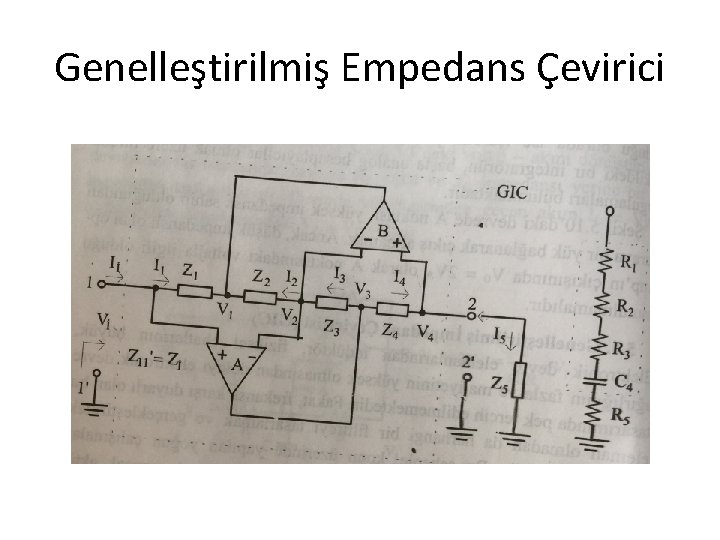 Genelleştirilmiş Empedans Çevirici 