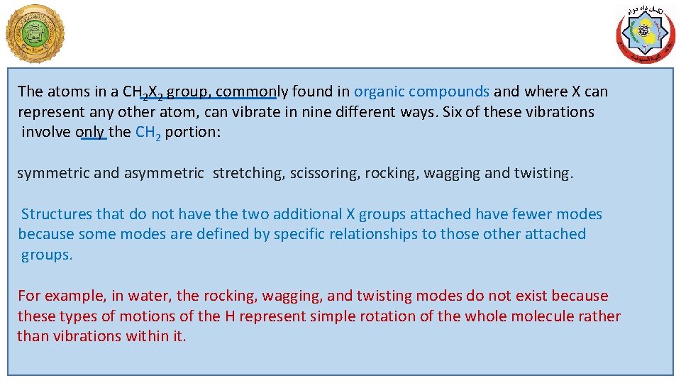The atoms in a CH 2 X 2 group, commonly found in organic compounds