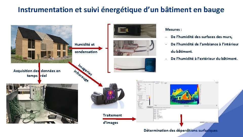 Instrumentation et suivi énergétique d’un bâtiment en bauge Mesures : Humidité et - De