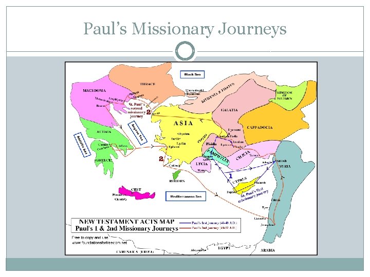 Paul’s Missionary Journeys 