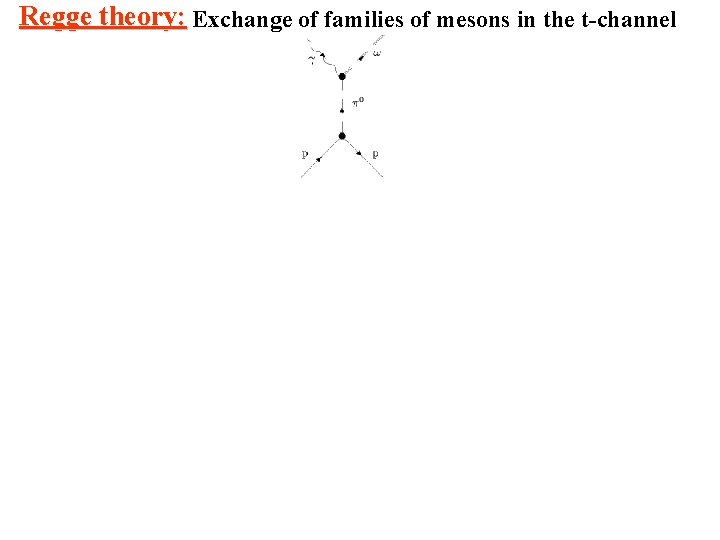 Regge theory: Exchange of families of mesons in the t-channel 