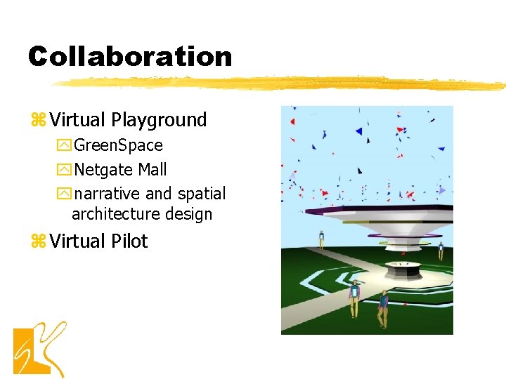 Collaboration z Virtual Playground y. Green. Space y. Netgate Mall ynarrative and spatial architecture Collaboration z Virtual Playground y. Green. Space y. Netgate Mall ynarrative and spatial architecture