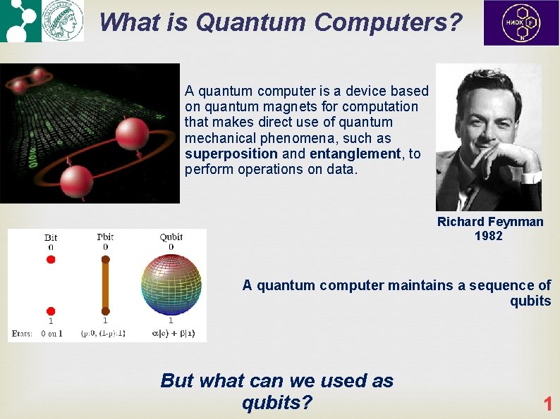 What is Quantum Computers? A quantum computer is a device based on quantum magnets