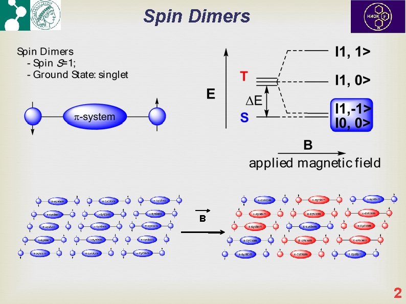 Spin Dimers B 2 