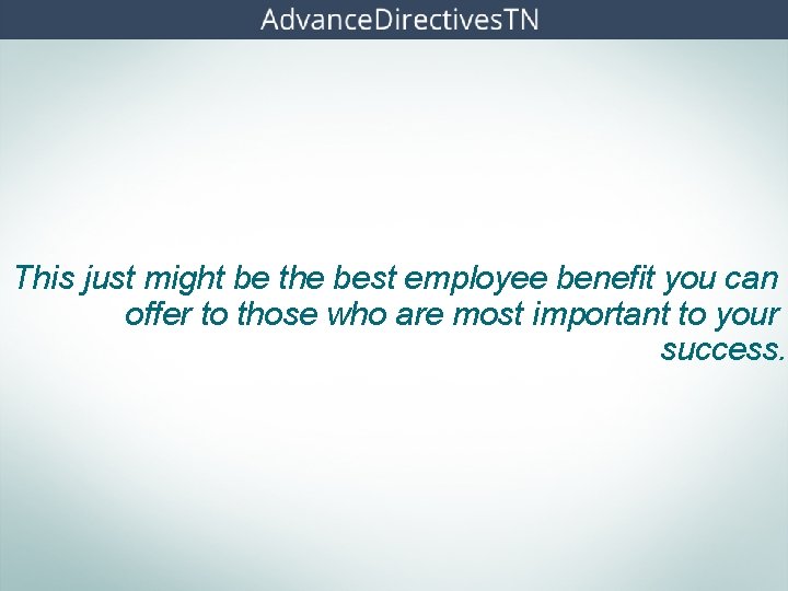 This just might be the best employee benefit you can offer to those who