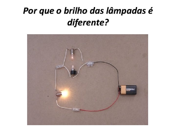 Por que o brilho das lâmpadas é diferente? 