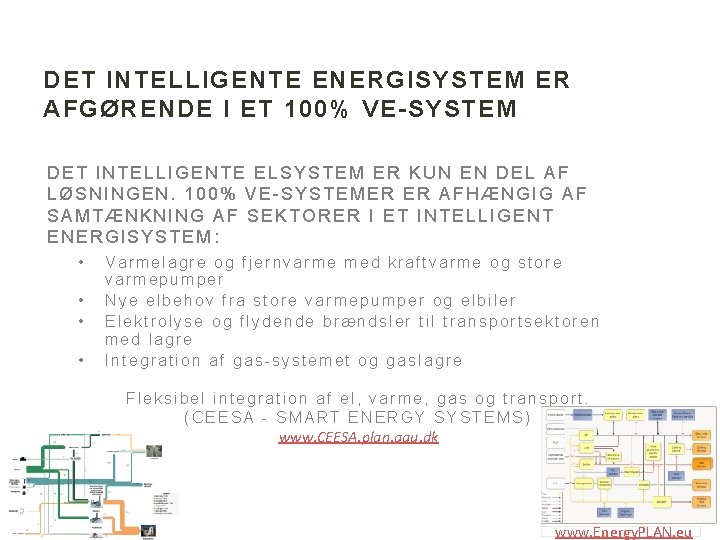 DET INTELLIGENTE ENERGISYSTEM ER AFGØRENDE I ET 100% VE-SYSTEM DET INTELLIGENTE ELSYSTEM ER KUN