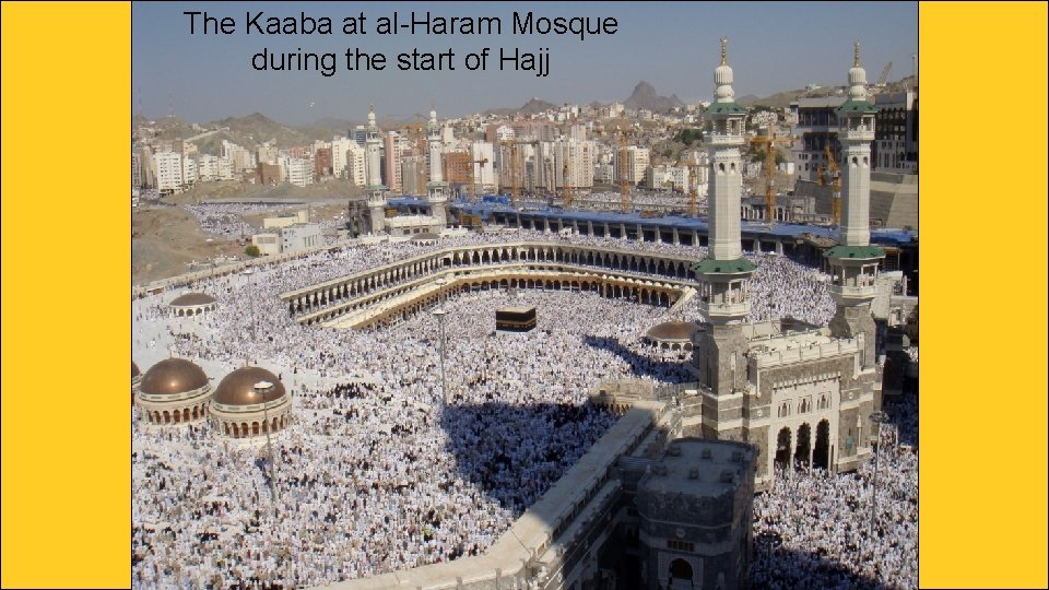 The Kaaba at al-Haram Mosque during the start of Hajj 