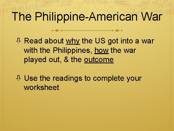 The Philippine-American War Read about why the US got into a war with the