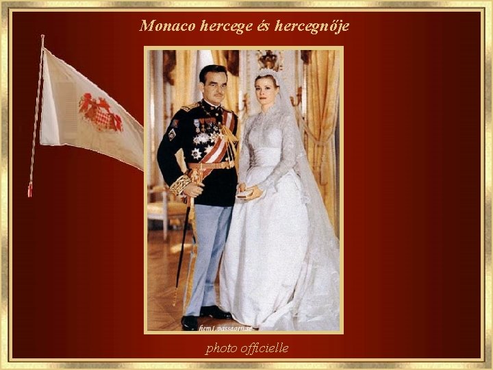 Monaco hercege és hercegnője photo officielle 