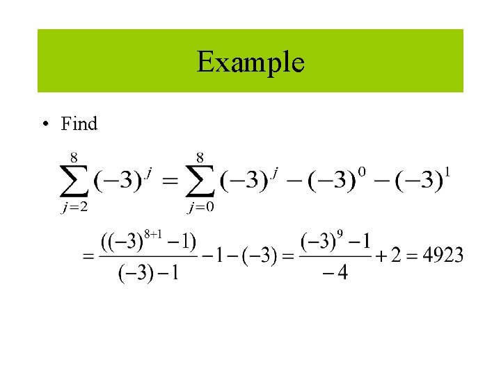 Module #12 - Sequences Example • Find 6/6/2021 31 