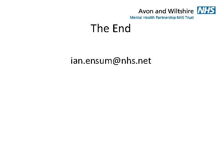 The End ian. ensum@nhs. net 