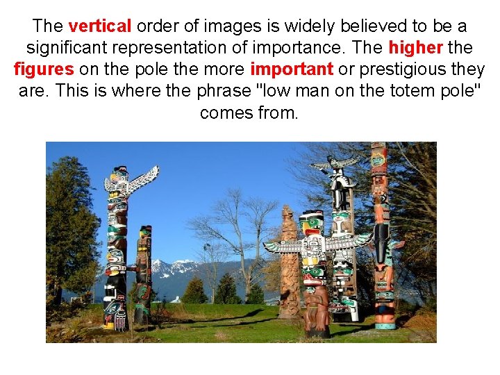 The vertical order of images is widely believed to be a significant representation of