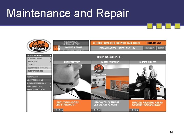 Maintenance and Repair 14 