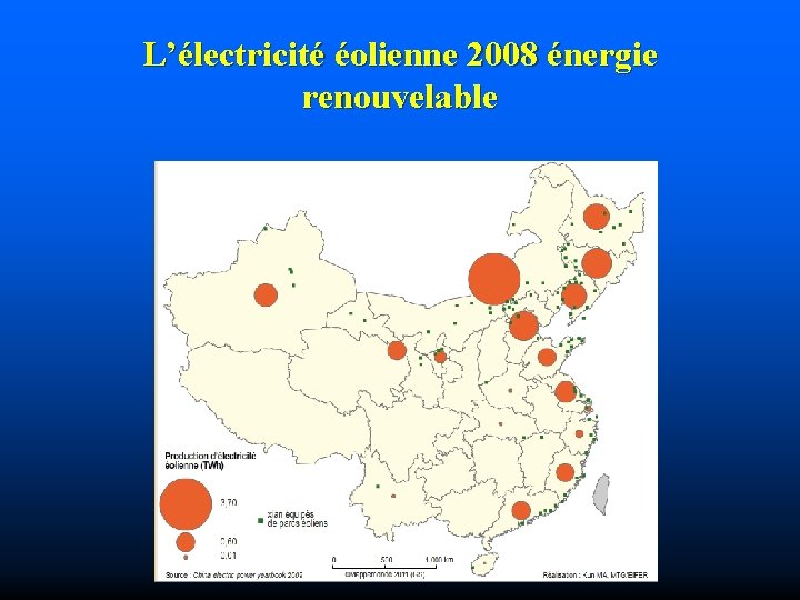 L’électricité éolienne 2008 énergie renouvelable 