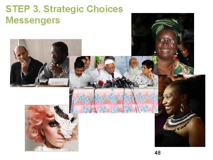 STEP 3. Strategic Choices Messengers 48 