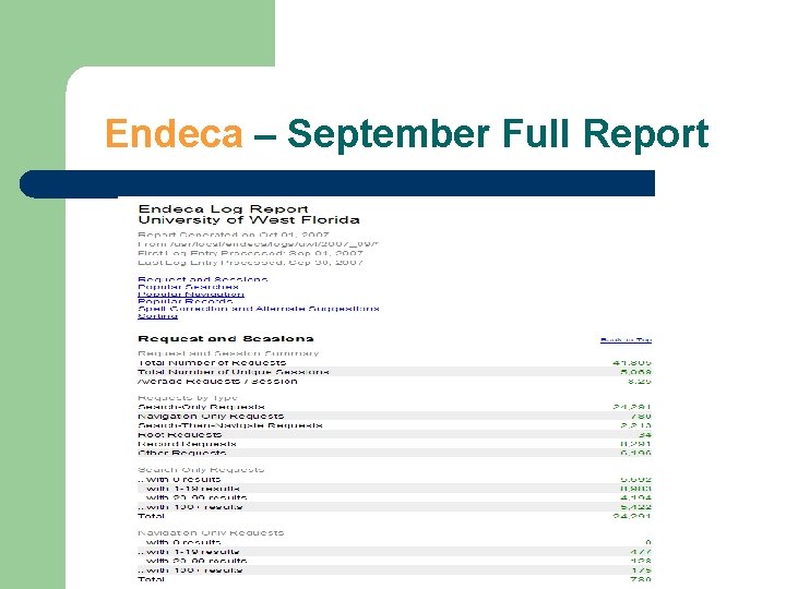 Endeca – September Full Report 