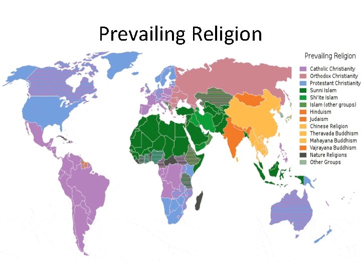 Prevailing Religion 