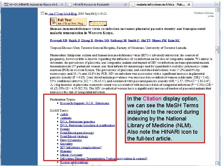 Add citation here! In the Citation display option, we can see the Me. SH