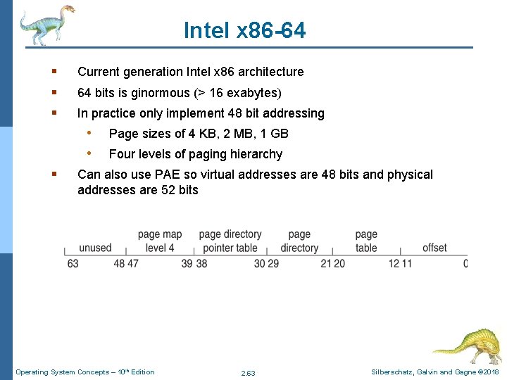 Intel x 86 -64 § § § Current generation Intel x 86 architecture 64 Intel x 86 -64 § § § Current generation Intel x 86 architecture 64