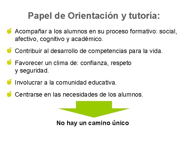 Orientacin y tutora Porque la senda del aprendizaje