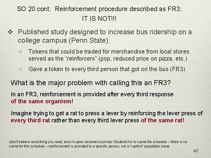 SO 20 cont: Reinforcement procedure described as FR 3: IT IS NOT!!! v Published