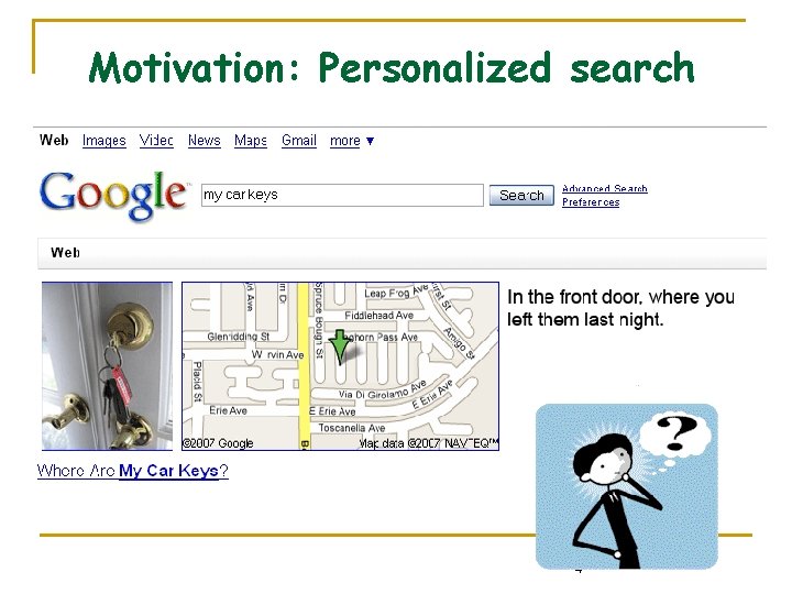 Motivation: Personalized search 4 Motivation: Personalized search 4