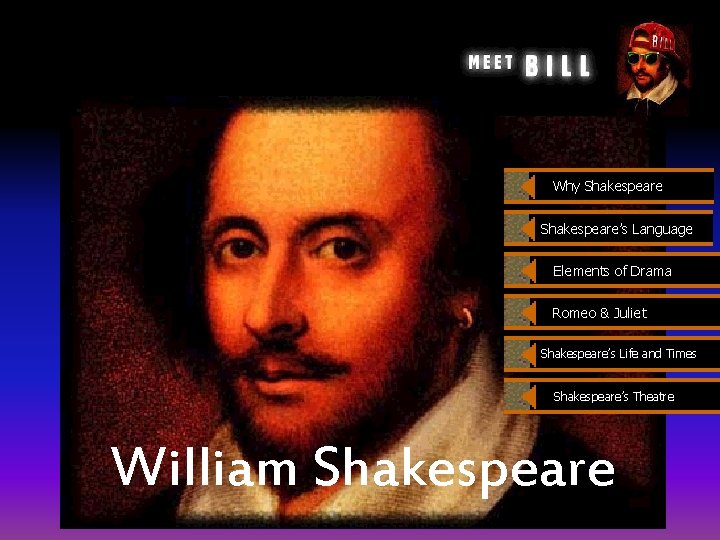 Why Shakespeare’s Language Elements of Drama Romeo & Juliet Shakespeare’s Life and Times Shakespeare’s