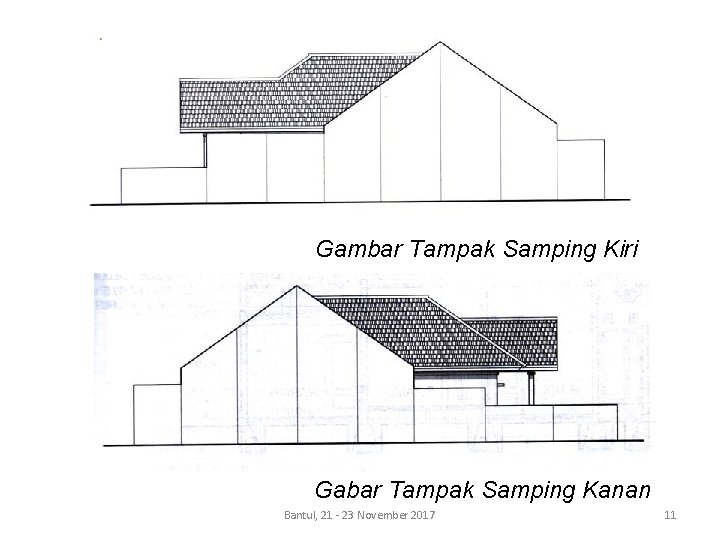 Gambar Tampak Samping Kiri Gabar Tampak Samping Kanan Bantul, 21 - 23 November 2017