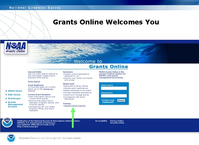 Grants Online Welcomes You 