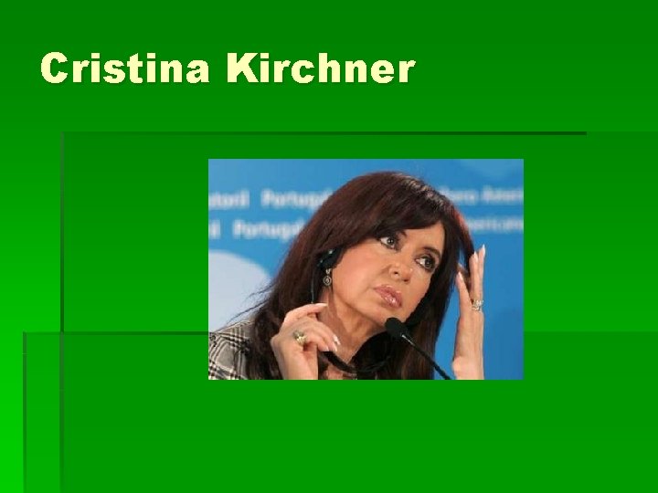 Cristina Kirchner 