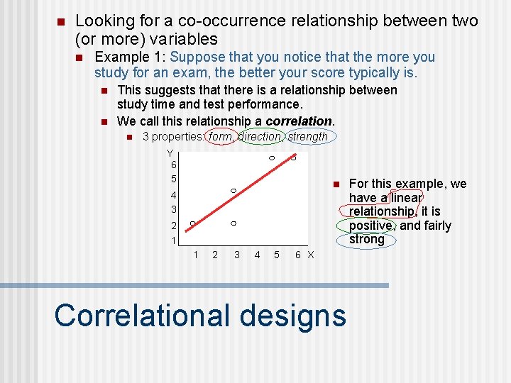 n Looking for a co-occurrence relationship between two (or more) variables n Example 1: